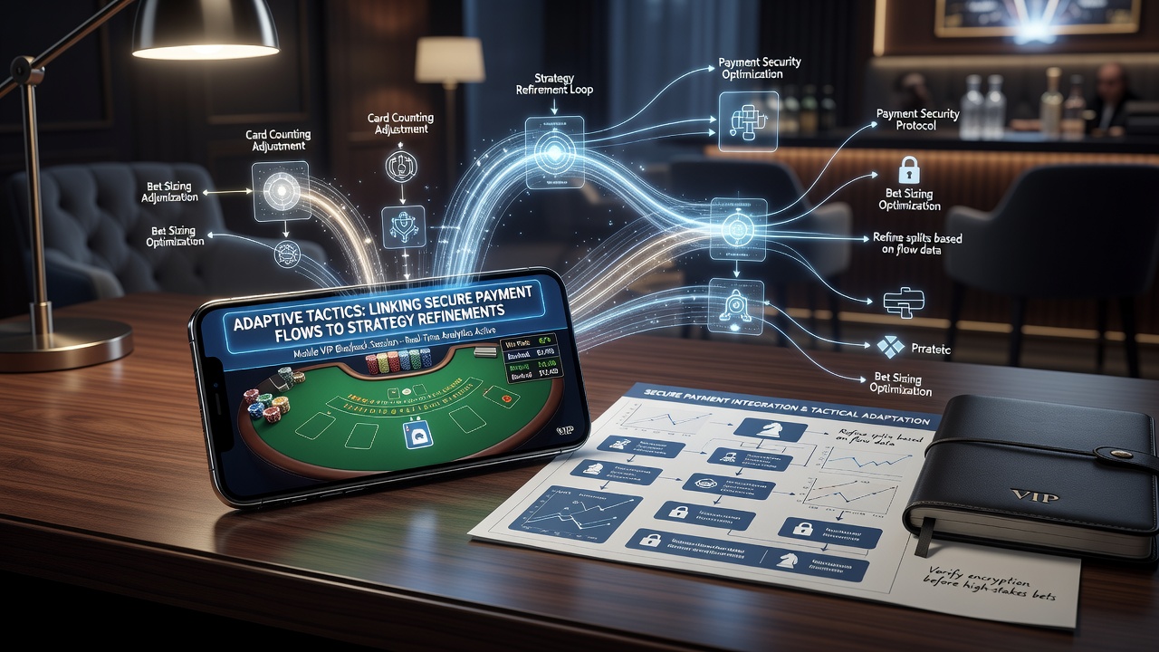 Analyse von Zahlungsflüssen und Blackjack-Strategien auf einem Tablet in einer VIP-Umgebung