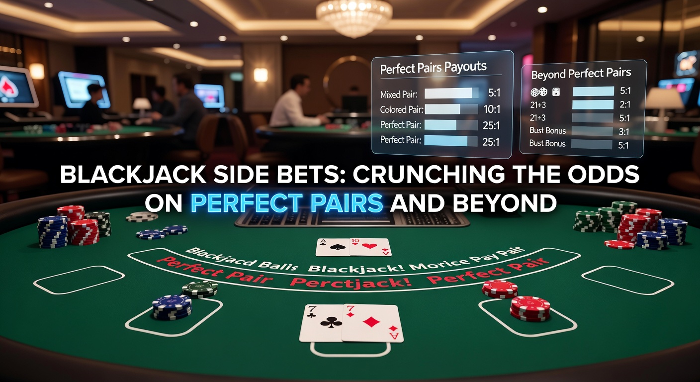 Detaillierte Grafik zu Auszahlungstabellen von Perfect Pairs und anderen Side Bets