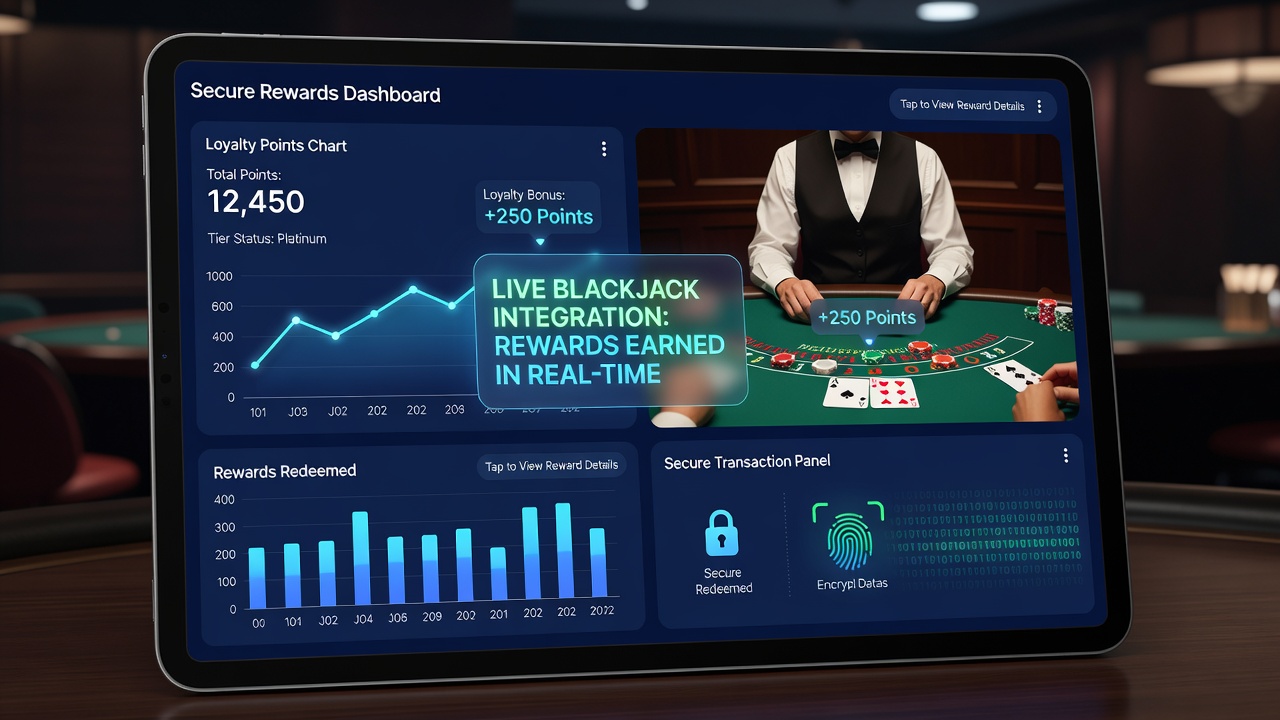 Mobile App mit Loyalty-Tracking in Blackjack-Session