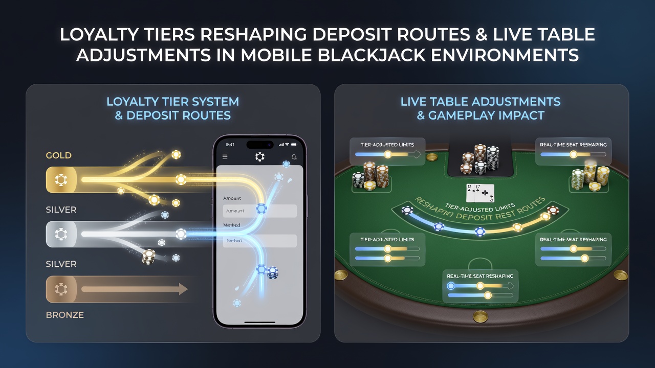 Anpassungen an Live-Tischen basierend auf Loyalitätsstufen in mobilen Blackjack-Sitzungen