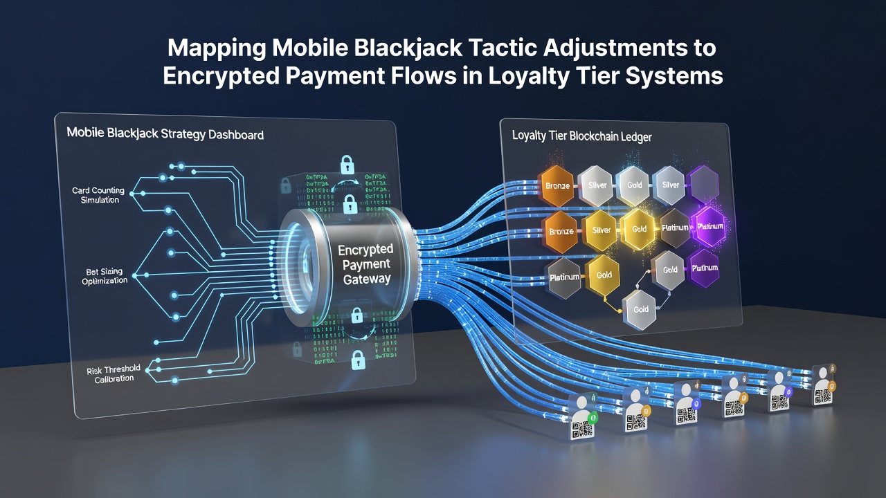 Mobile Blackjack-Sitzungen mit integrierten Zahlungsflüssen und Loyalitätsstufen visualisiert